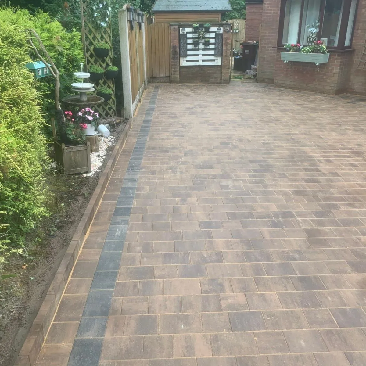 Block paved driveway
