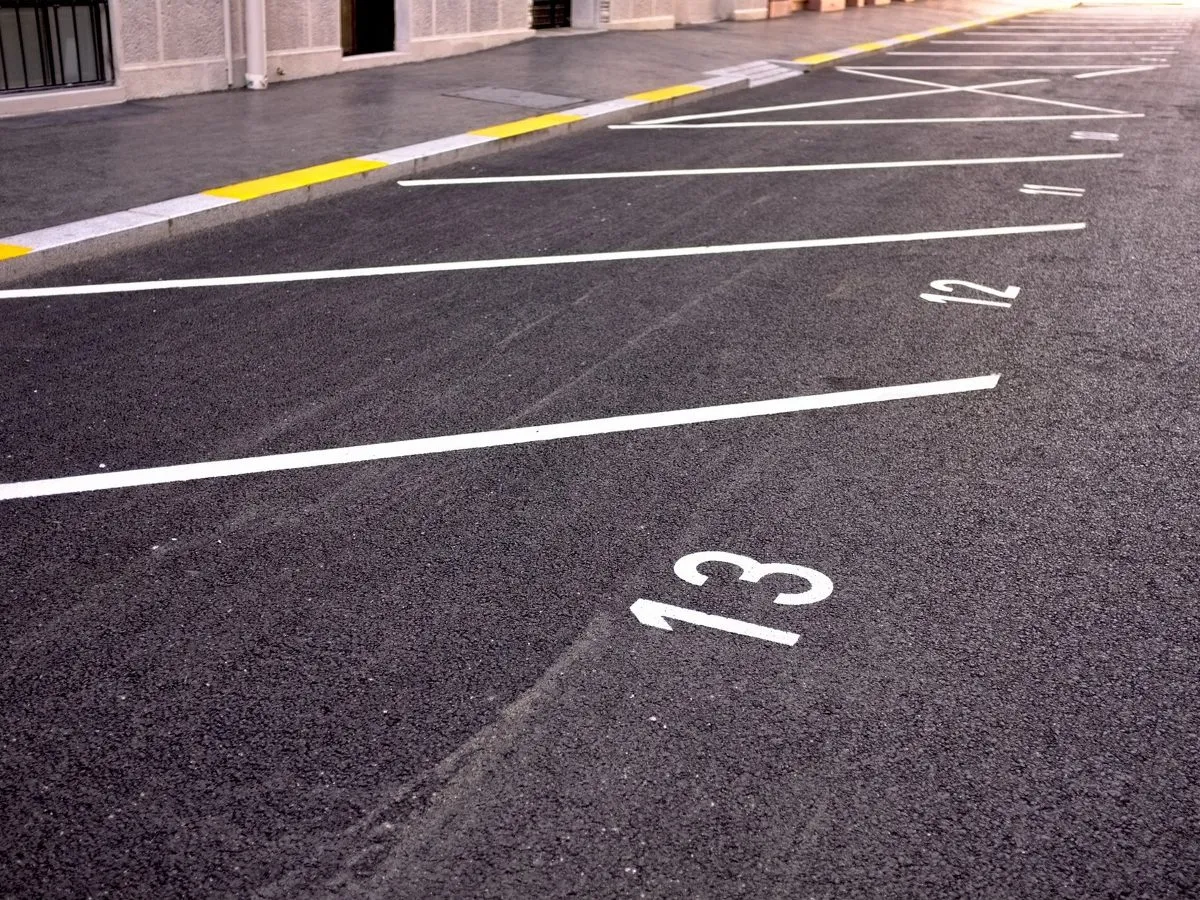 A completed car park surfacing project by THB Contractors