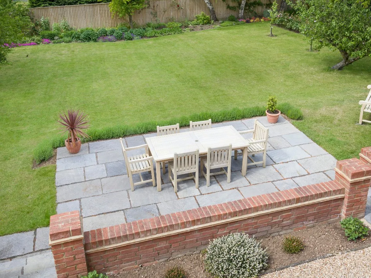 A completed patios project by THB Contractors