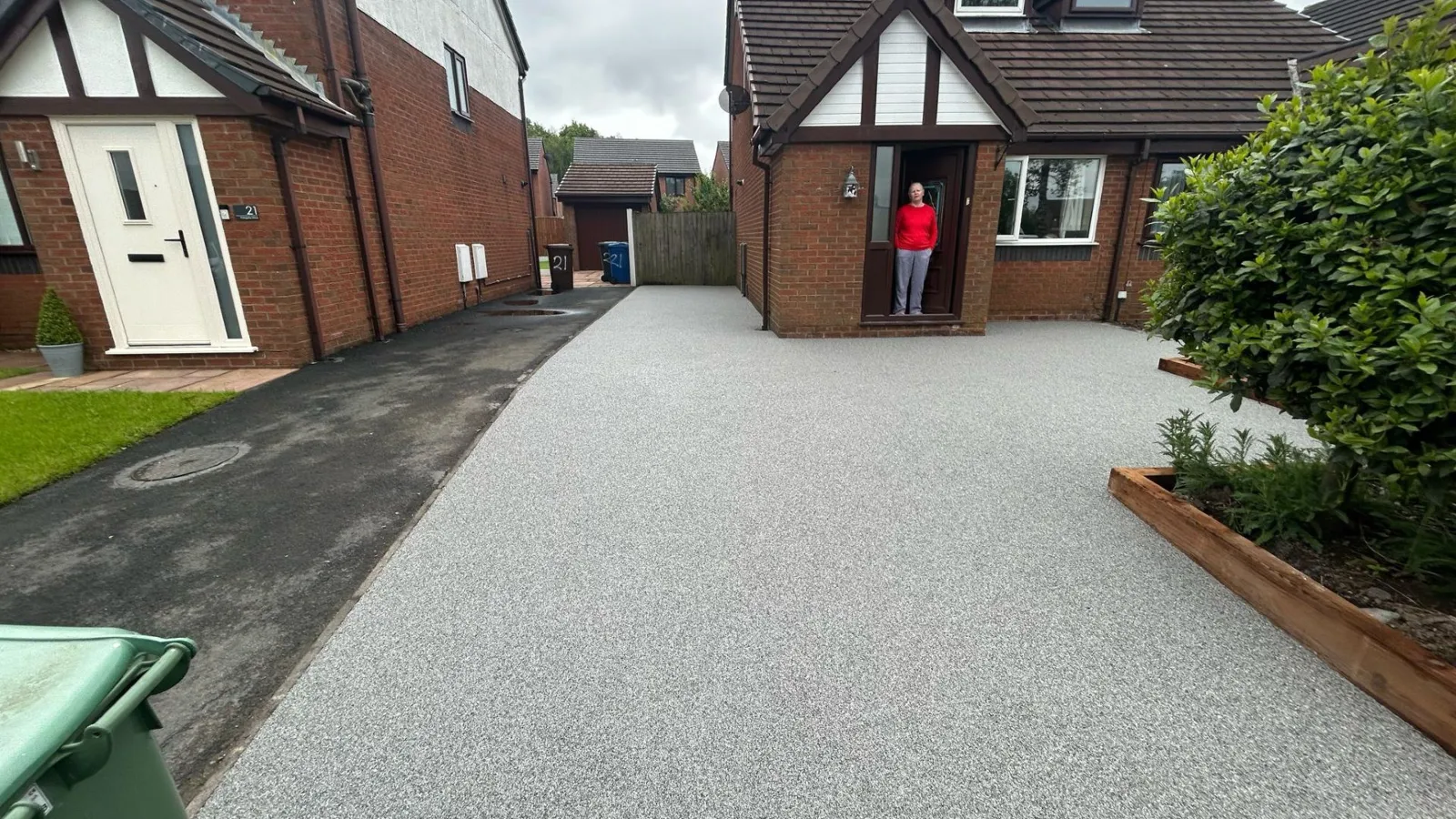 A completed resin bound driveways project