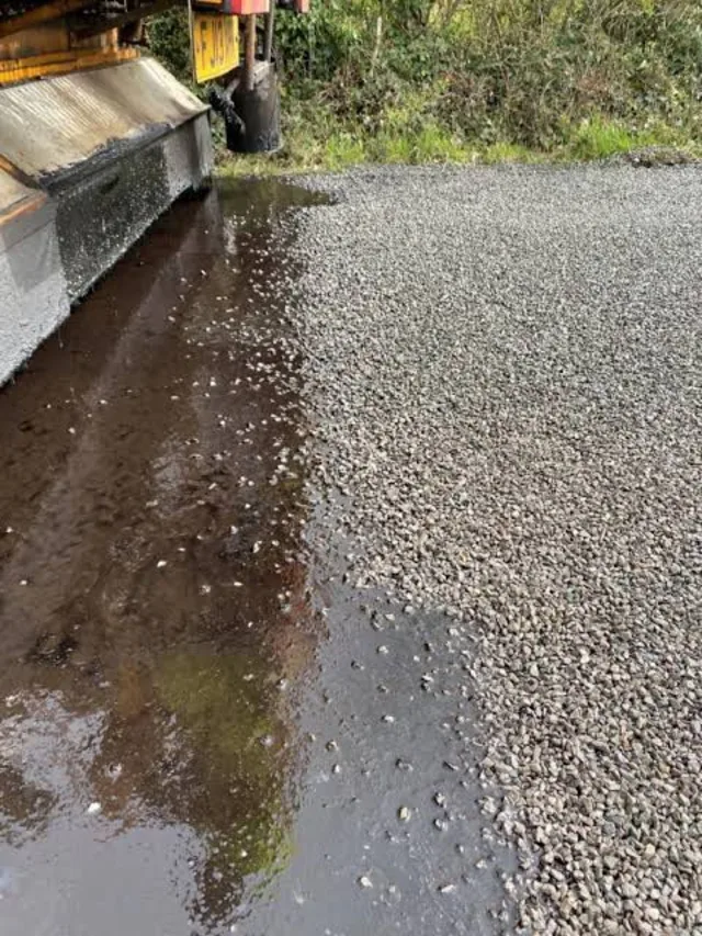 THB Contractors surface dressing work in the North West