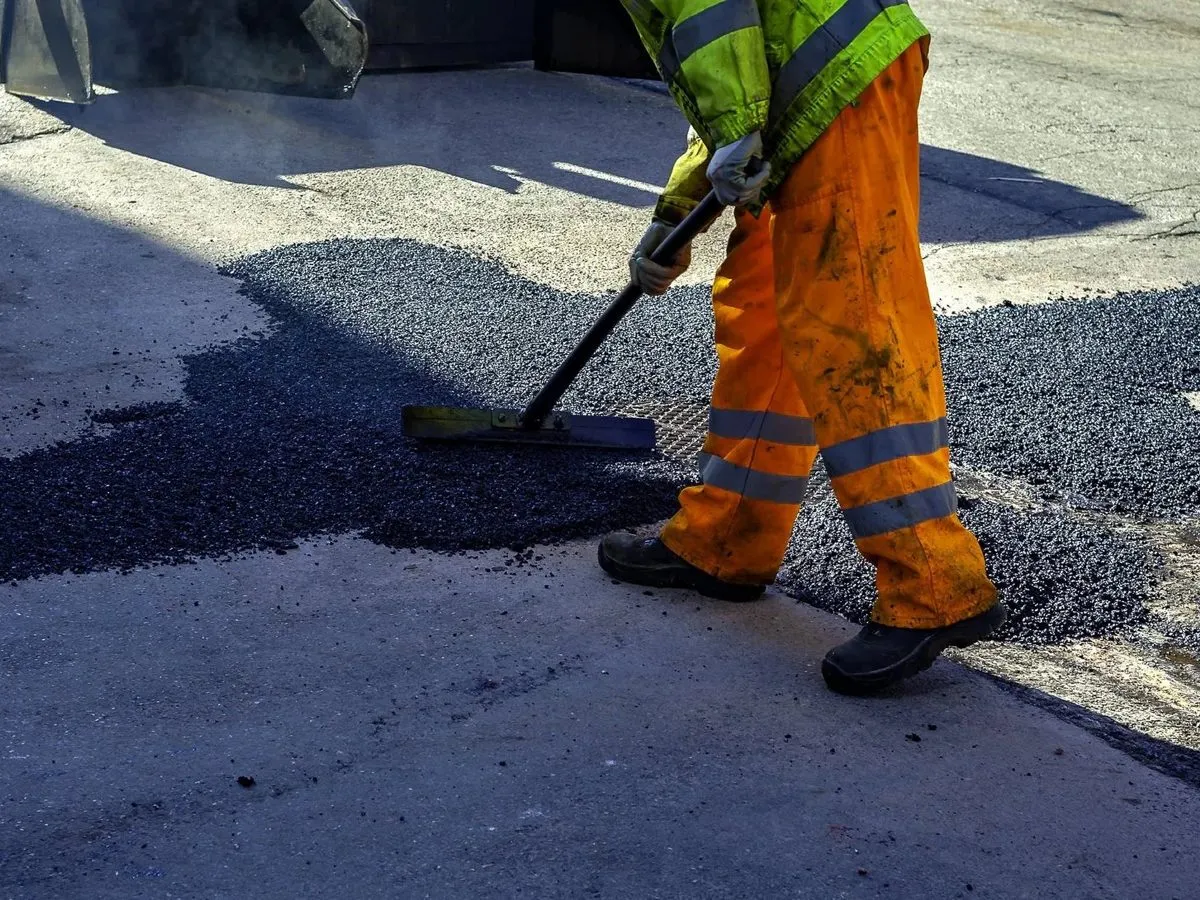 A completed tarmac surfacing project by THB Contractors